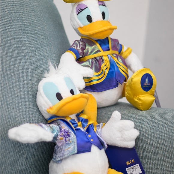 NWT Daisy and Donald Duck Plush 50th anniversary Disney - Picture 1 of 5